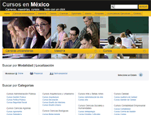 Tablet Screenshot of cursos-en-mexico.com.mx